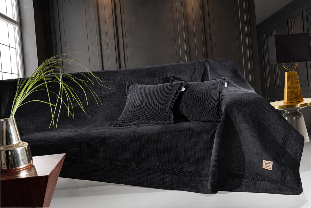Ριχτάρι Πολυθρόνας Guy Laroche Rubicon Βlack 180x150