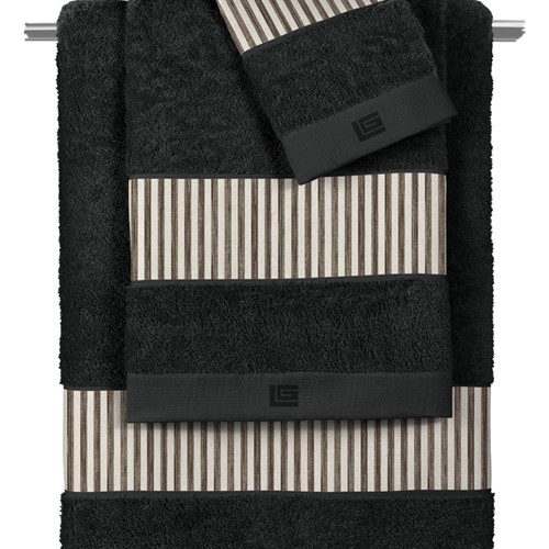 Σετ Πετσέτες Guy Laroche Avene Natural-Black (3ΤΜΧ)