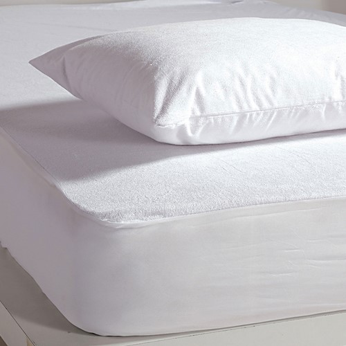 Αδιάβροχο Επίστρωμα Nef-Nef Διπλό 140x200+30 White Linen Λευκό