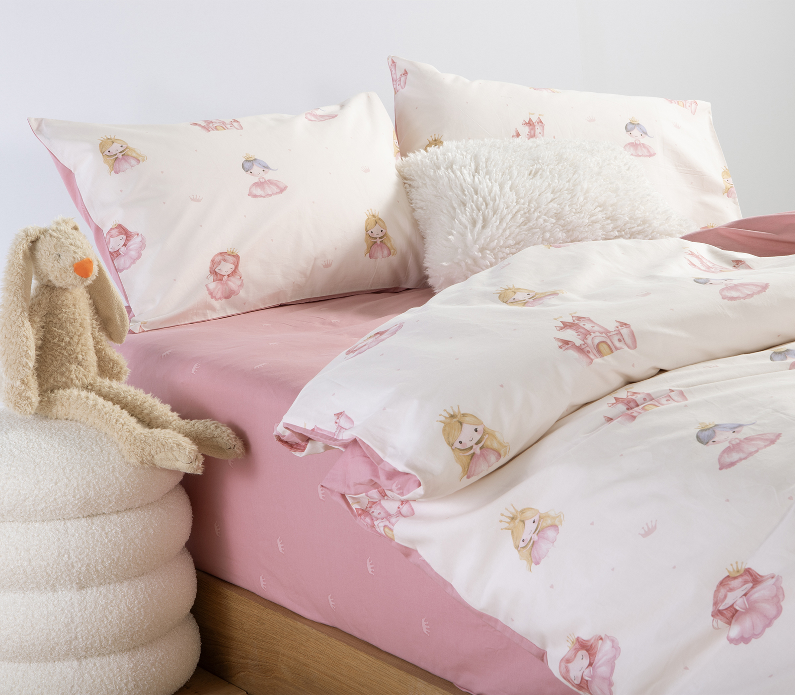 Παιδική Παπλωματοθήκη Nef-Nef Homeware (Σετ) Our Princess 160Χ240 Cream