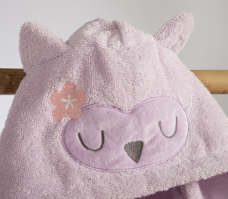 Βρεφικό Μπουρνούζι Nef-Nef Homeware Best Friends Levander 02