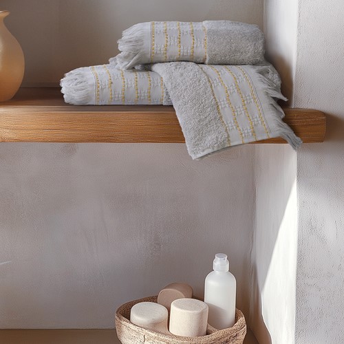 Σετ Πετσέτες Nef-Nef Homeware (3ΤΜΧ) Quantro Grey