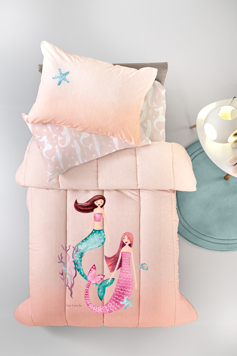 Παιδικό Κουβερλί Guy Laroche Merida Salmon 160Χ230 Suede