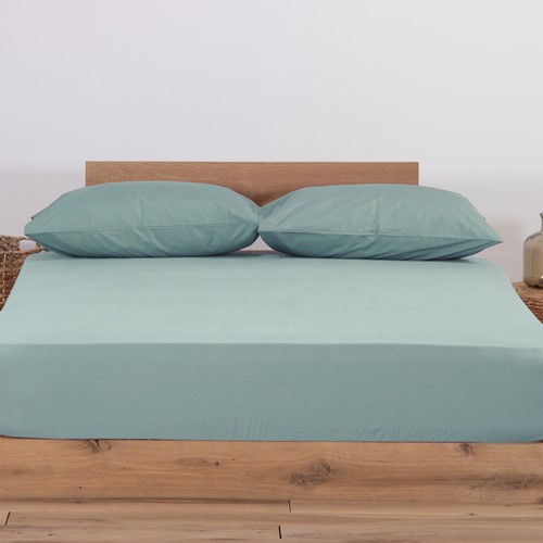 Σεντόνι Διπλό Nef-Nef Homeware Με λάστιχο 140Χ200+30 Mint