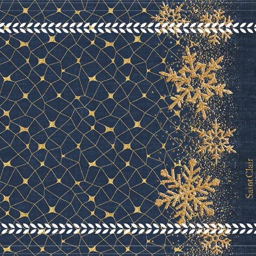 Σουπλά Χριστουγεννιάτικο Saint Clair Christmas 3036 Blue Laser Cut 45X33