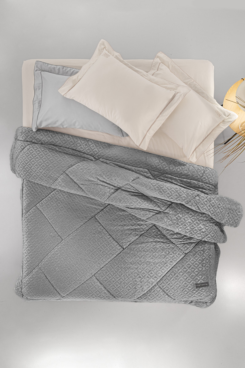 Κουβερτοπάπλωμα Μονό Guy Laroche Profile Grey 160x240