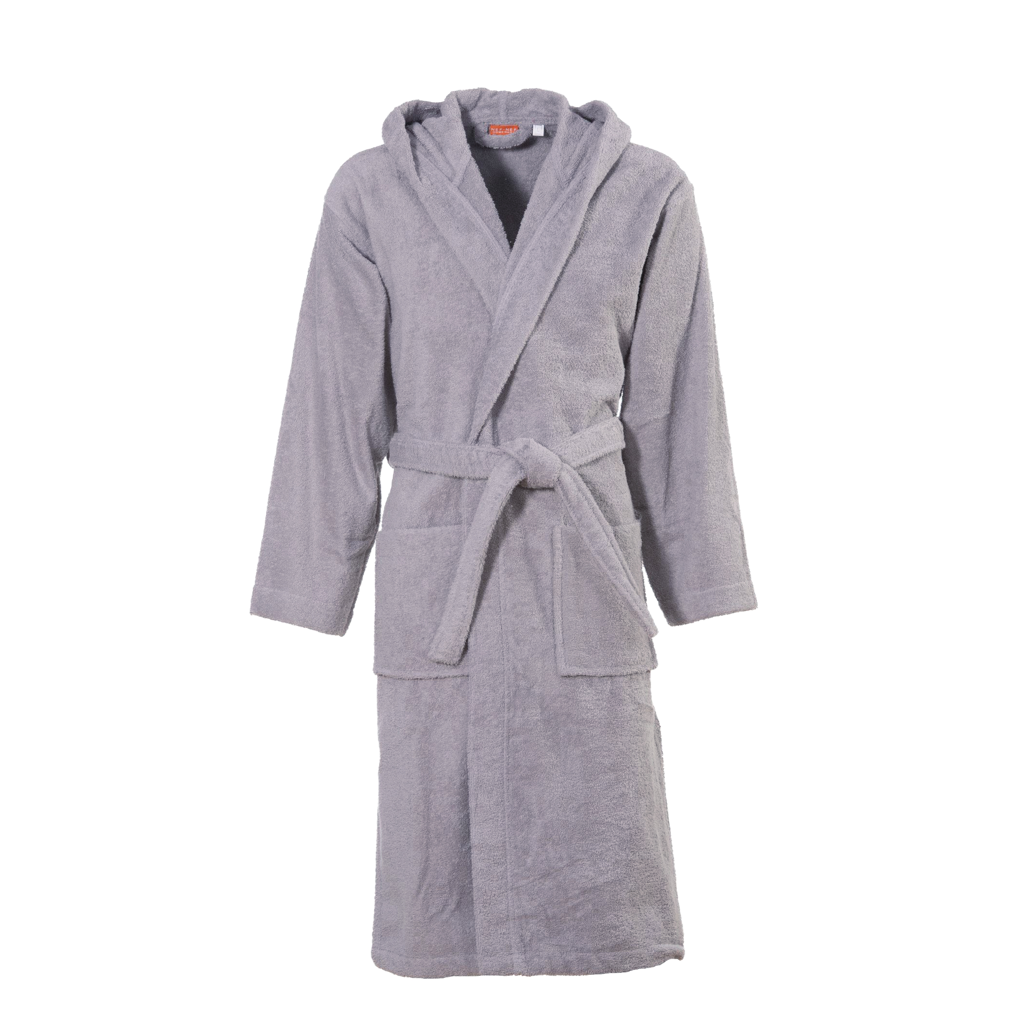 Μπουρνούζι Nef-Nef Homeware με Κουκούλα Comfort L.Grey Large
