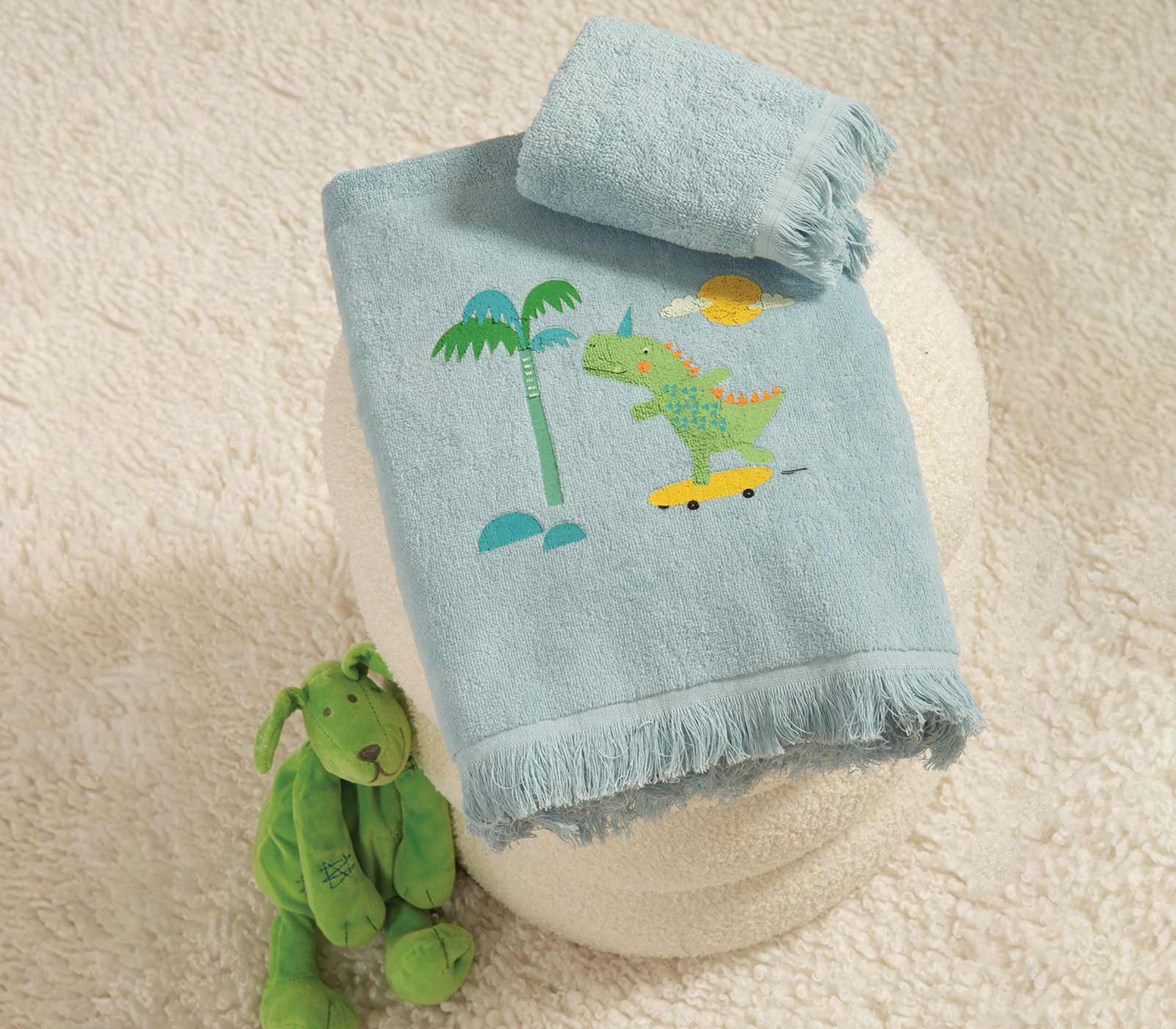 Παιδικές Πετ΄σέτες Nef-Nef Homeware (Σετ) Dinos On Wheels Blue