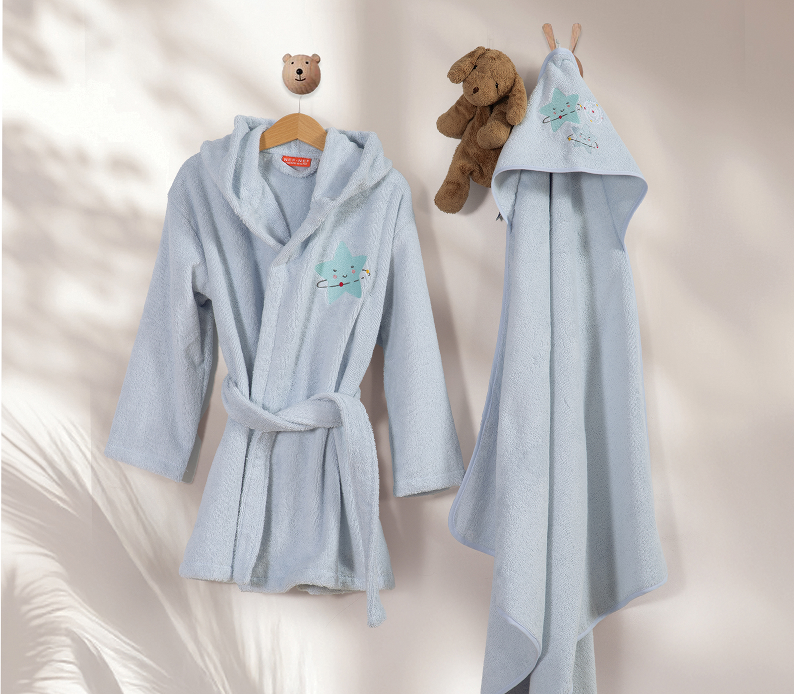 Βρεφικό Μπουρνούζι Nef-Nef Homeware Explore The Universe 04  L.Blue