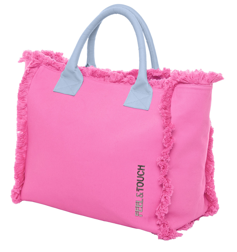 Τσάντα Ώμου Feel & Touch Caribbean Pink/Ciel