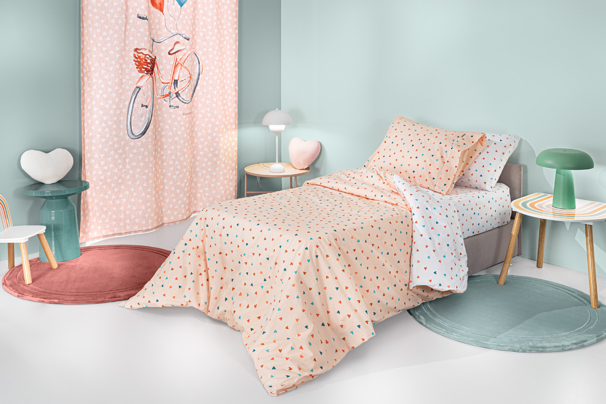 Παιδικά Σεντόνια Guy Laroche (Σετ) Amore Salmon 165x250