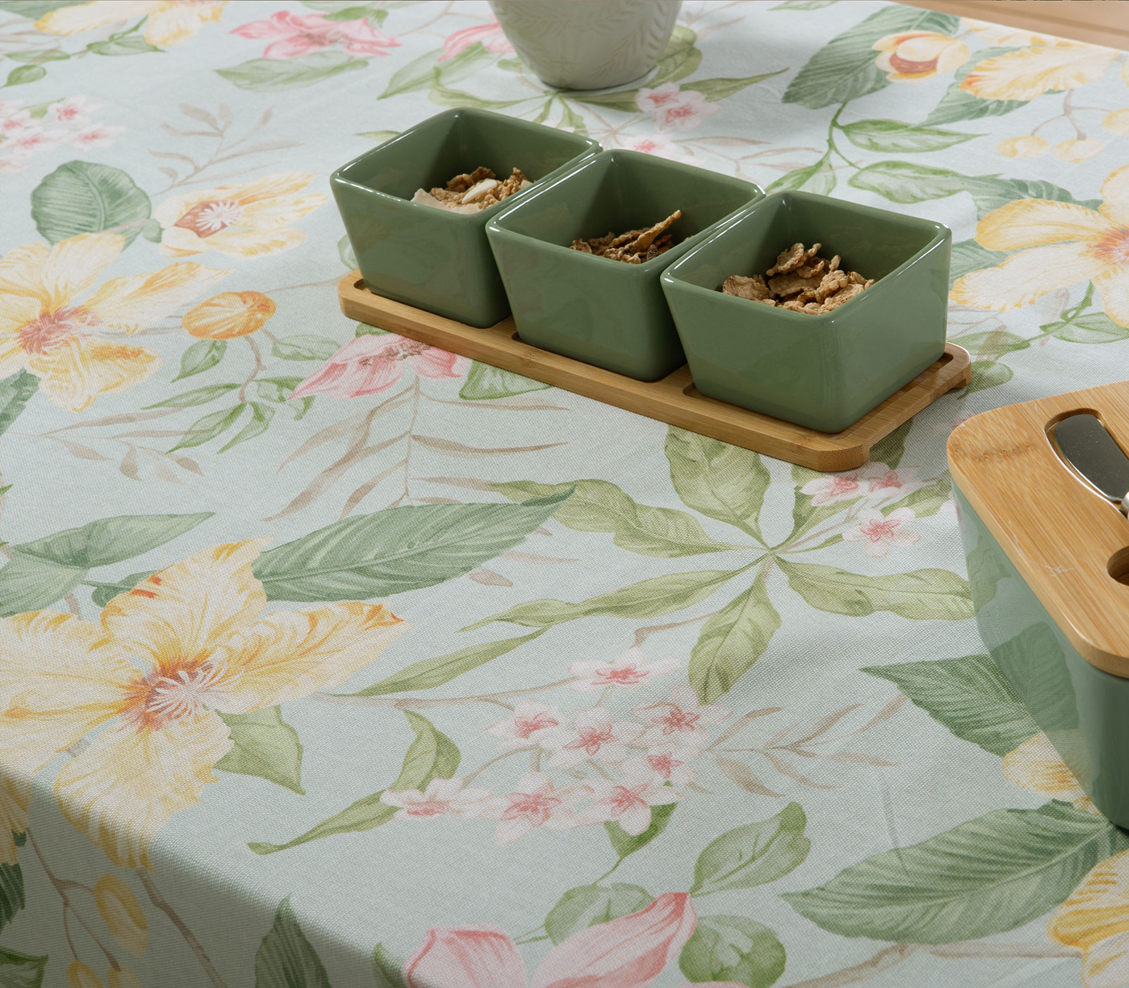 Τραπεζομάντηλο Nef-Nef Homeware Opalyn 140X140 Green