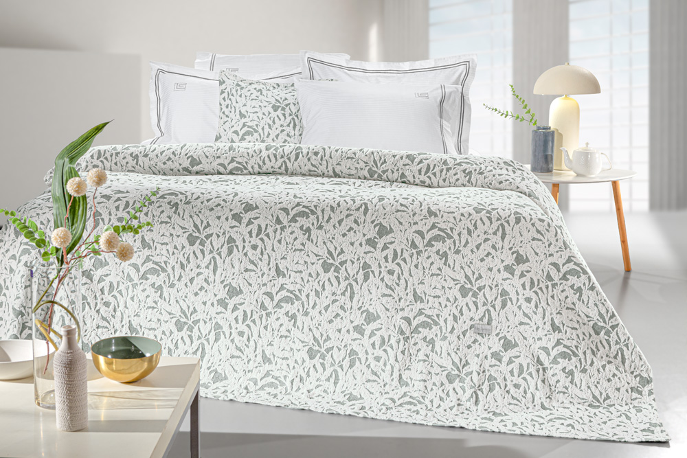 Κουβέρτα King Size Guy Laroche Blossom 260X250 Verde