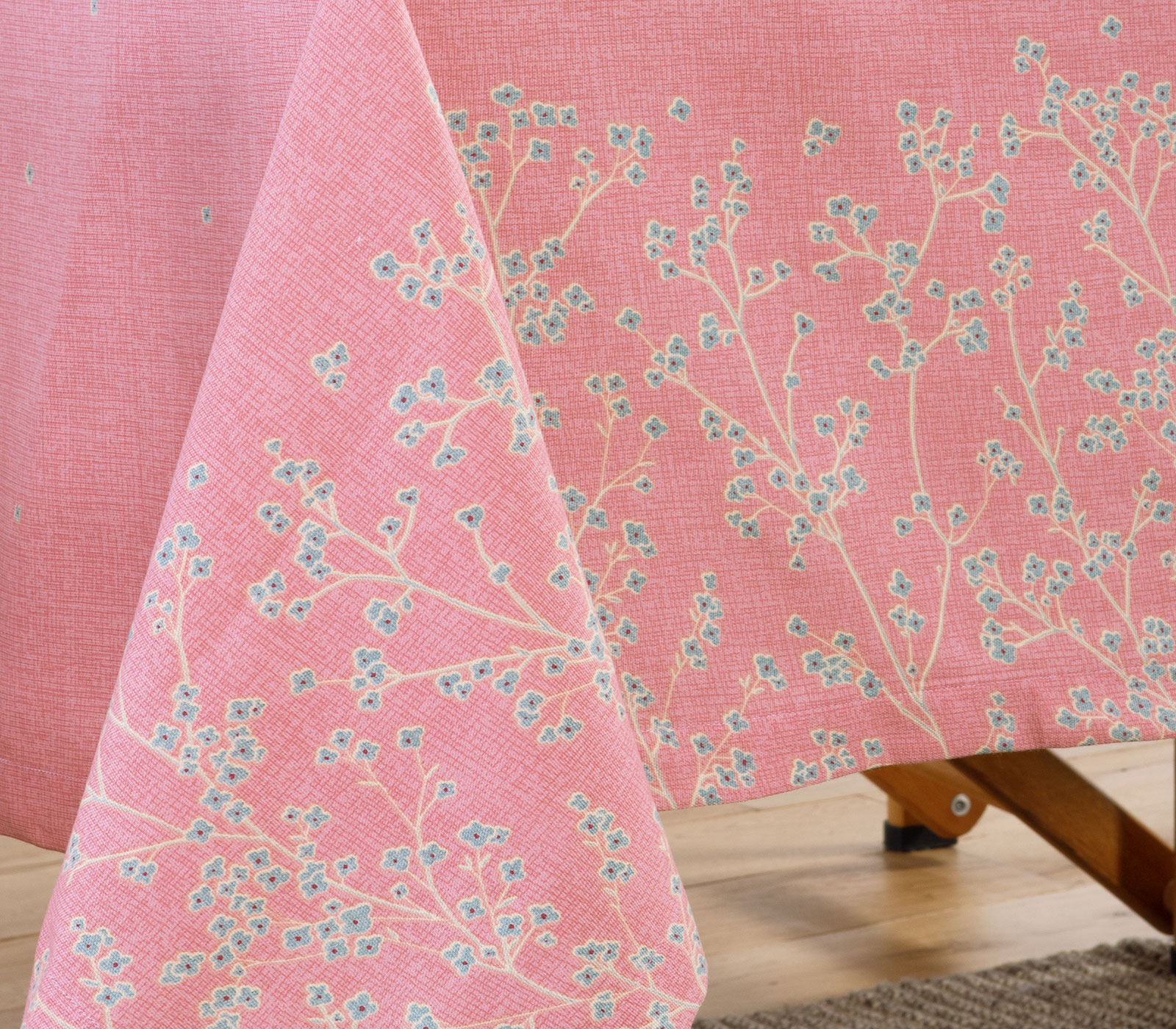 Τραπεζομάντηλα Nef-Nef Homeware Floriva 140X140 Coral