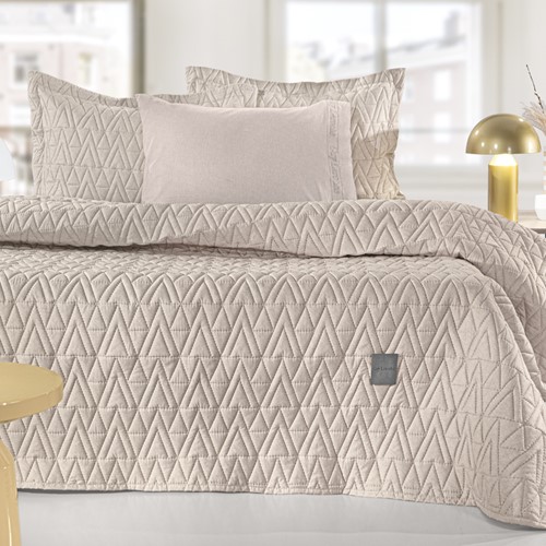 Κουβερλί Υπέρδιπλο Guy Laroche (Σετ) Kylian Natural 220X240