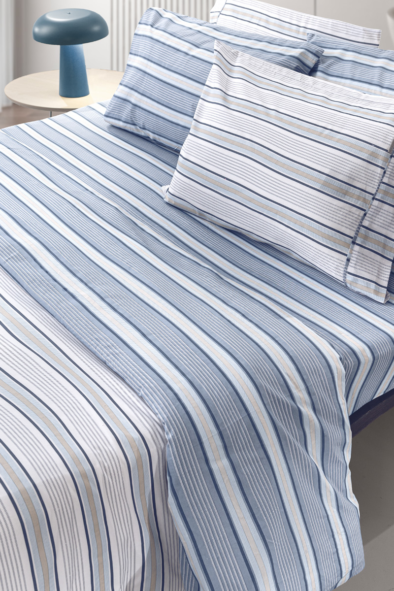 Σεντόνια King Size Guy Laroche (Σετ) Pinstripe Denim 270X265