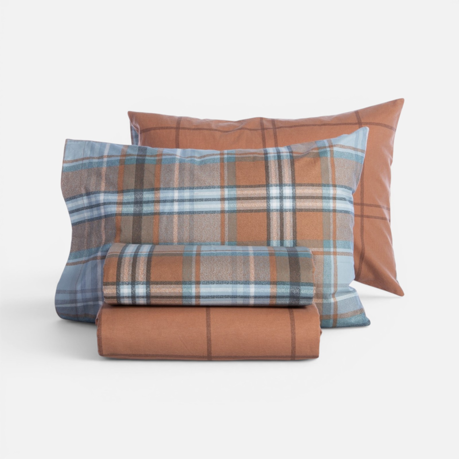 Φανελένια Σεντόνια Μονά Nef-Nef Homeware (Σετ) Resten 160x260 Camel