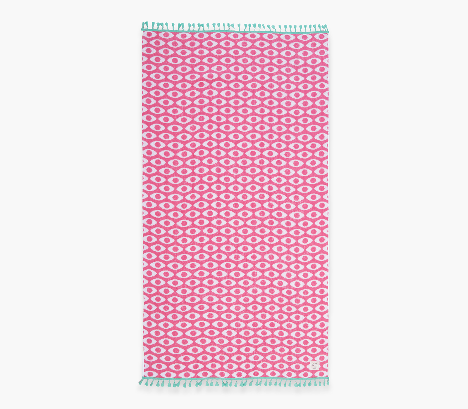 Πετσέτα Θαλάσσης Nef-Nef Homeware Option Fringes 90X170 Aqua