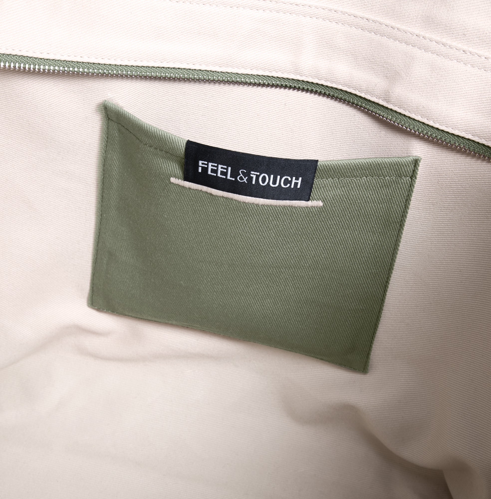 Τσάντα Χειρός Θαλάσσης Feel & Touch Caribbean Khaki