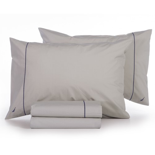 Σεντόνια Διπλά Nef-Nef Homeware (Σετ) Nautica - Nau Wave Solid 200Χ270 Linen