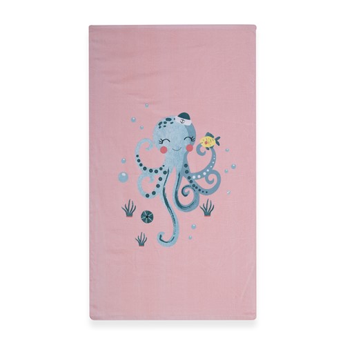Παιδική Πετσέτα θαλάσσης Nef-Nef Homeware Sweet Octapus 70x120 Peach