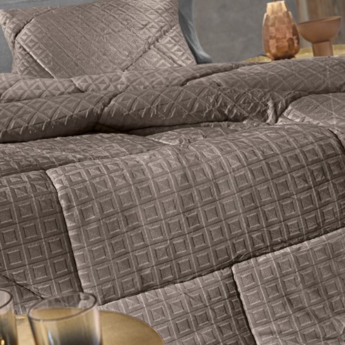 Κουβερτοπάπλωμα Ημίδπλο Guy Laroche Profile Cocoa 180x240