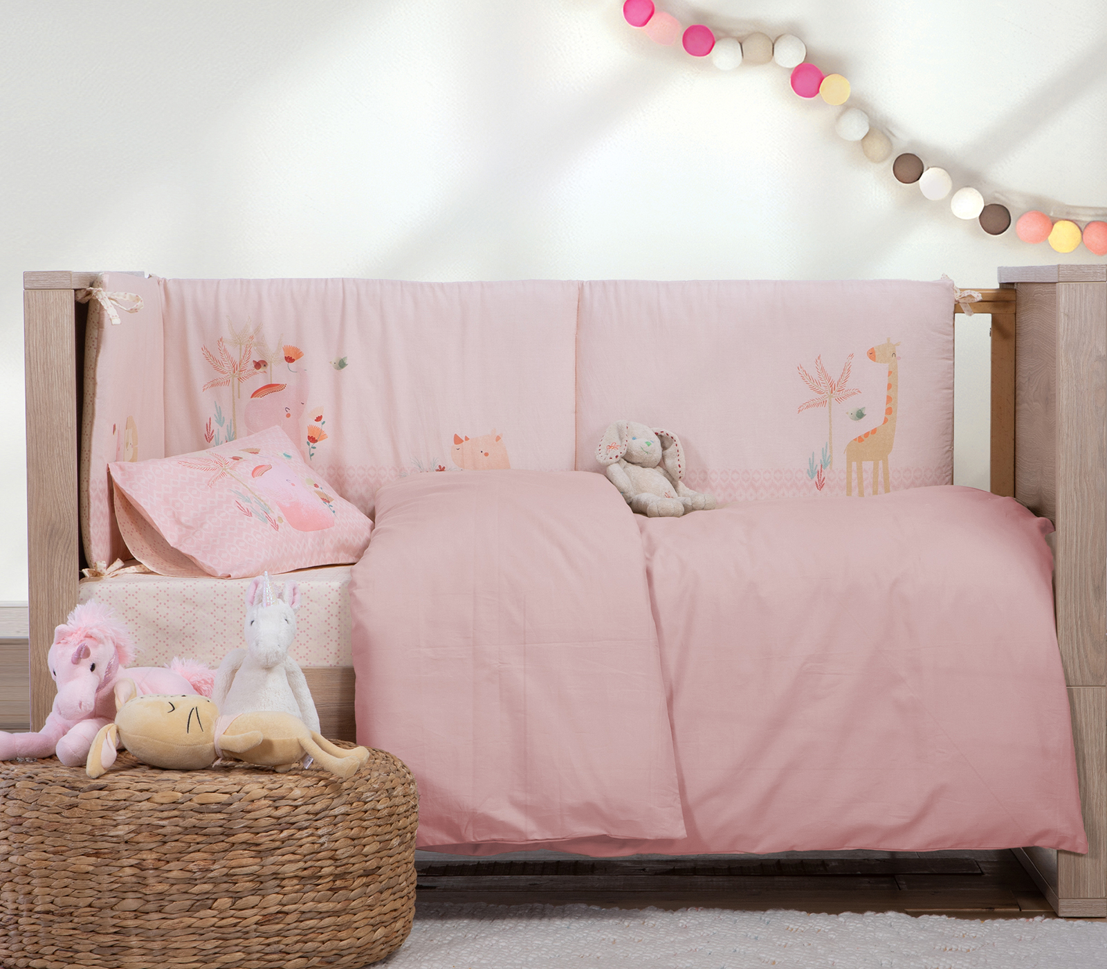 Βρεφική Παπλωματοθήκη Nef-Nef Homeware Basic 110X150 Pink