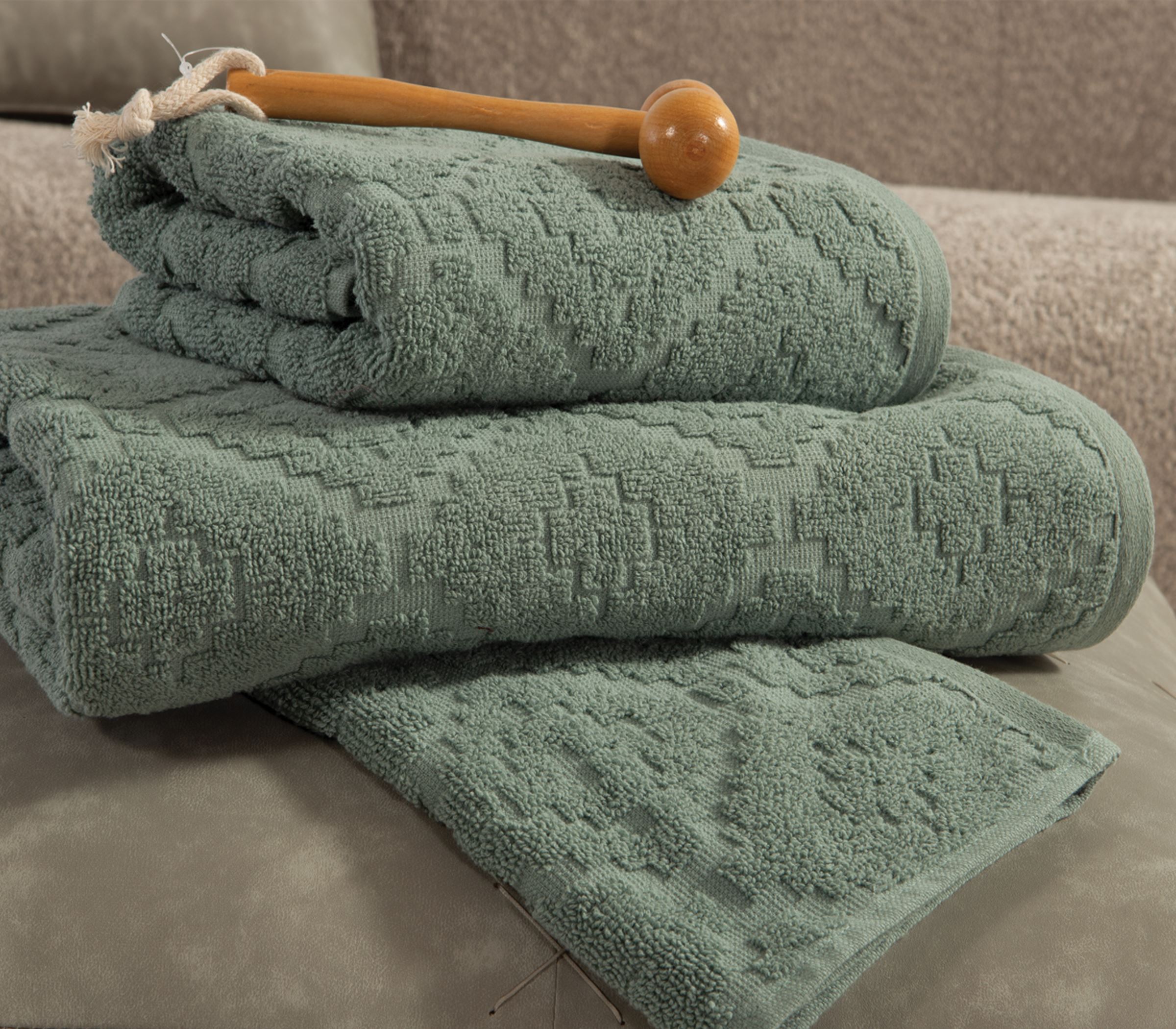 Πετσέτα Χεριών Nef-Nef Homeware Romian 30x50 Green