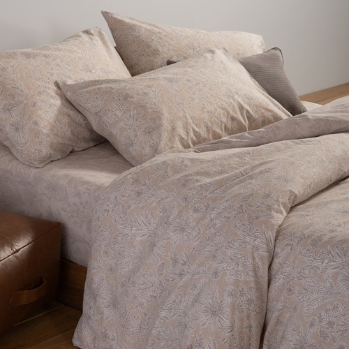 Παπλωματοθήκη Υπέρδιπλη Nef-Nef Homeware (Σετ) Lucil 240x230 Beige