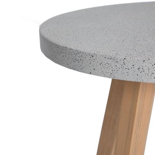 Τραπέζι Bistro Noria Terazzo Grey Black (70x70x75) Soulworks