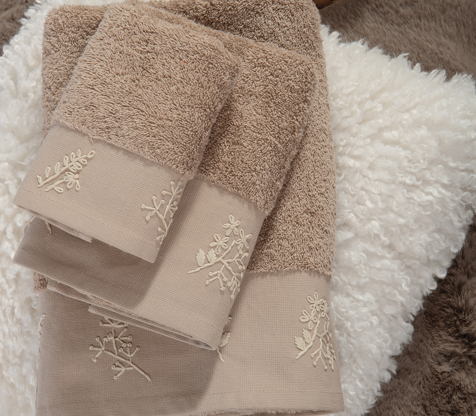 Σετ Πετσέτες Nef-Nef Homeware Perfection 3τμχ Beige