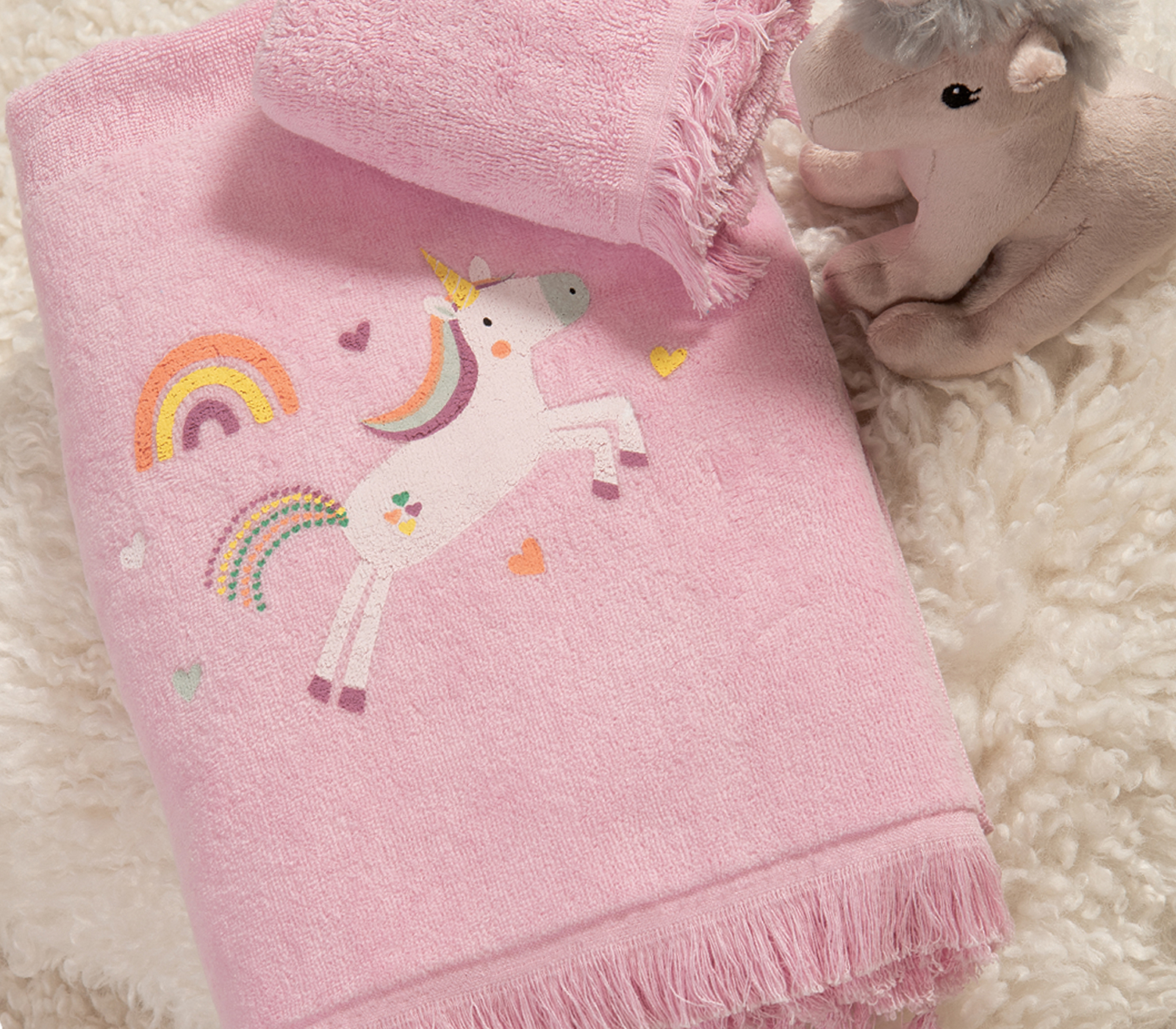 Παιδικές Πετ΄σέτες Nef-Nef Homeware (Σετ) Unicorns Style Pink