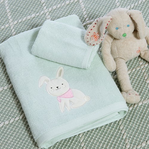 Βρεφικές Πετσέτες Nef-Nef Homeware (2ΤΜΧ) Pic Nic Together Milky Green