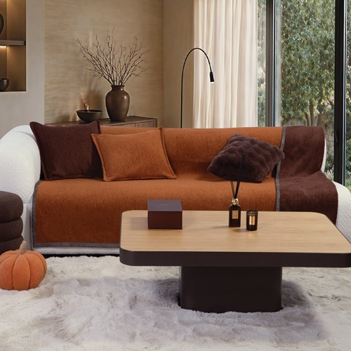 Ριχτάρι Πολυθρόνας Nef-Nef Homeware Tanger 26 180X180 CAMEL/COFFEE