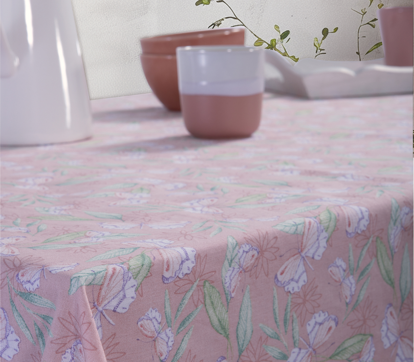 Αλέκιαστο Τραπεζομάντηλο Nef-Nef Homeware Be You Tiful 140x140 Pink