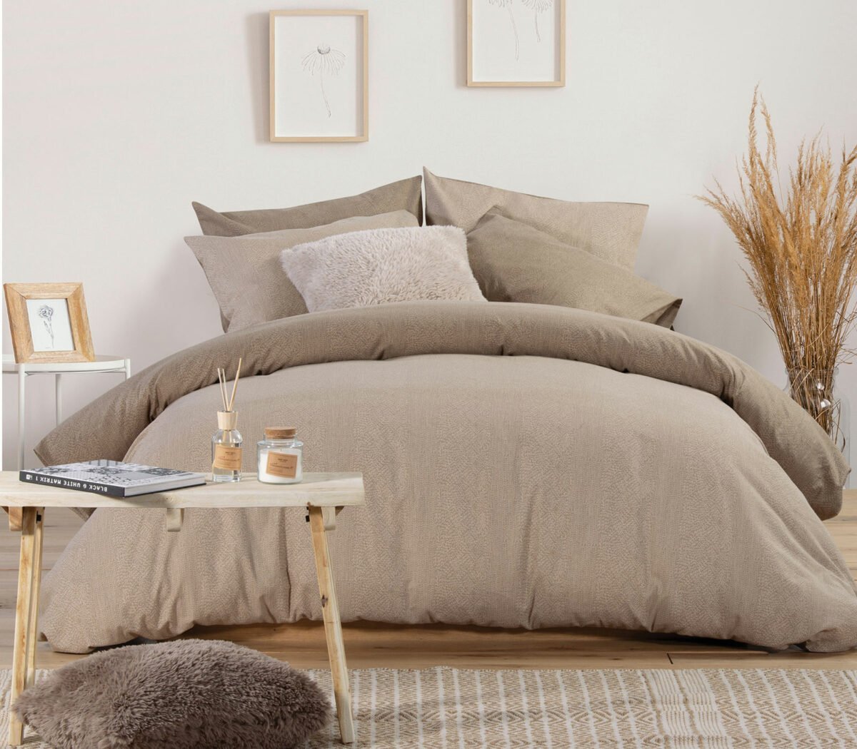 ΣΕΤ ΦΑΝΕΛΕΝΙΑ ΜΟΝΑ NEF - NEF HOMEWARE (ΣΕΤ) WEEKEND BEIGE 160X260