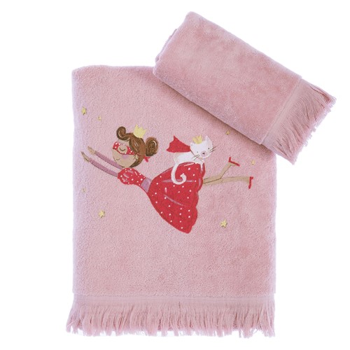 Παιδικές Πετσέτες Nef-Nef (Σετ 2τμχ) Princess at home Pink