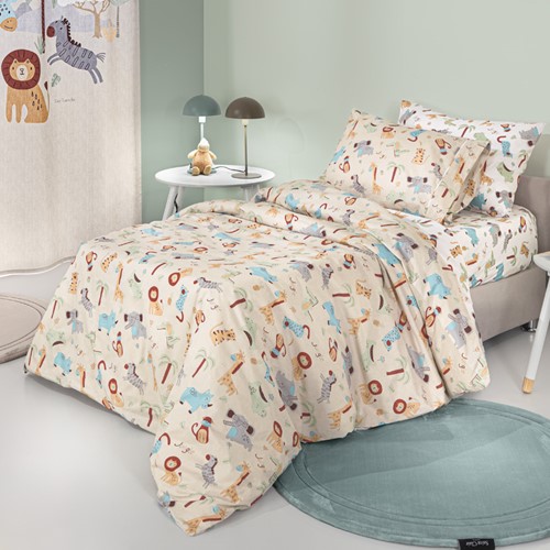 Παιδικά Σεντόνια Guy Laroche (Σετ) Jungle Natural 165x250