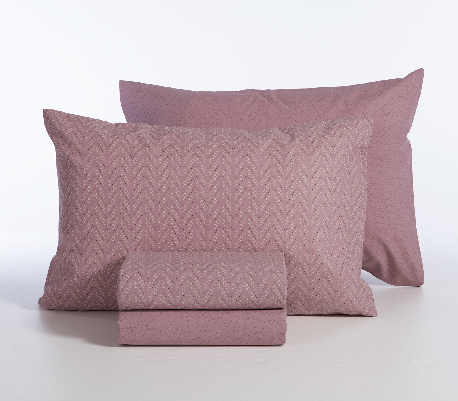 Σεντόνια Μονά Nef-Nef Homeware με λάστιχο 170x270 Suspen Mauve