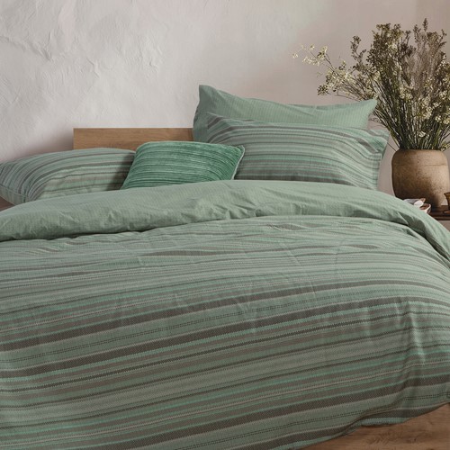Σεντόνια Μονά Nef-Nef Homeware με λάστιχο 170x270 Degree Green