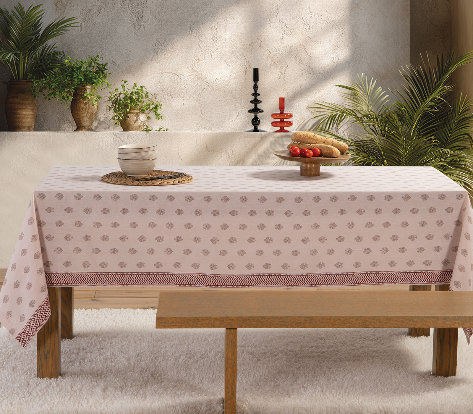 Τραπεζομάντηλο Nef-Nef Homeware Orphea 140x240 Beige 