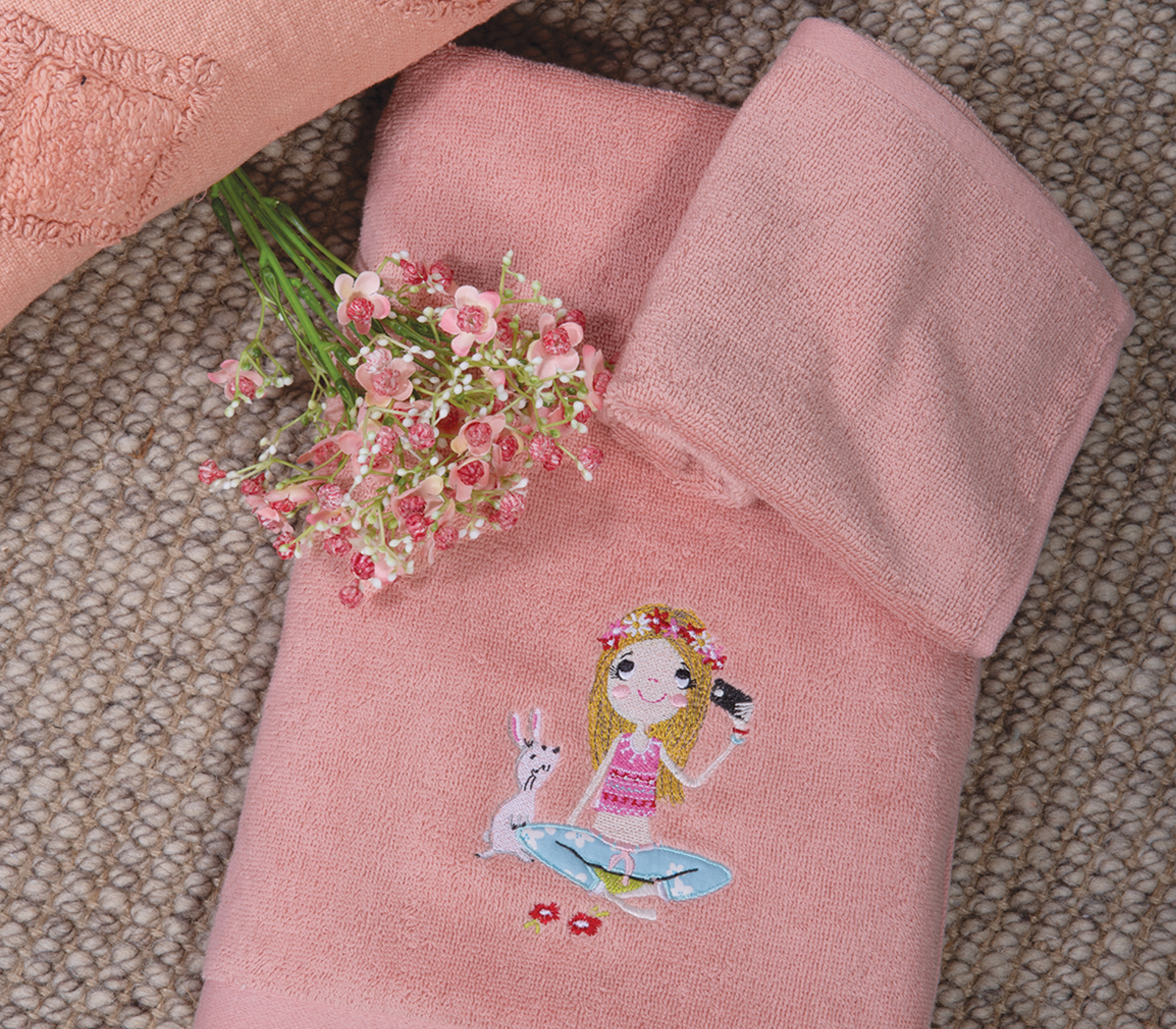 Παιδικές Πετσέτες Nef-Nef Homeware (Σετ) Camping Coral 
