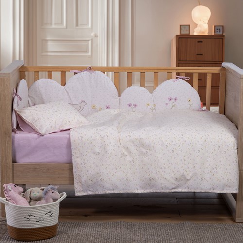 Βρεφικά Σεντόνια Kούνιας Nef-Nef Homeware (3ΤΜΧ) Cute & Sweet Ecru