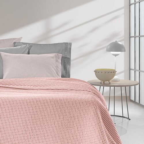 Κουβέρτα Πικέ King Size Guy Laroche Eternity Misty Rose 260X240