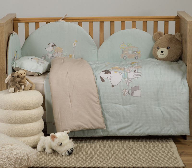 Βρεφικό Πάπλωμα Nef-Nef Homeware Life In The City 110x140 Mint