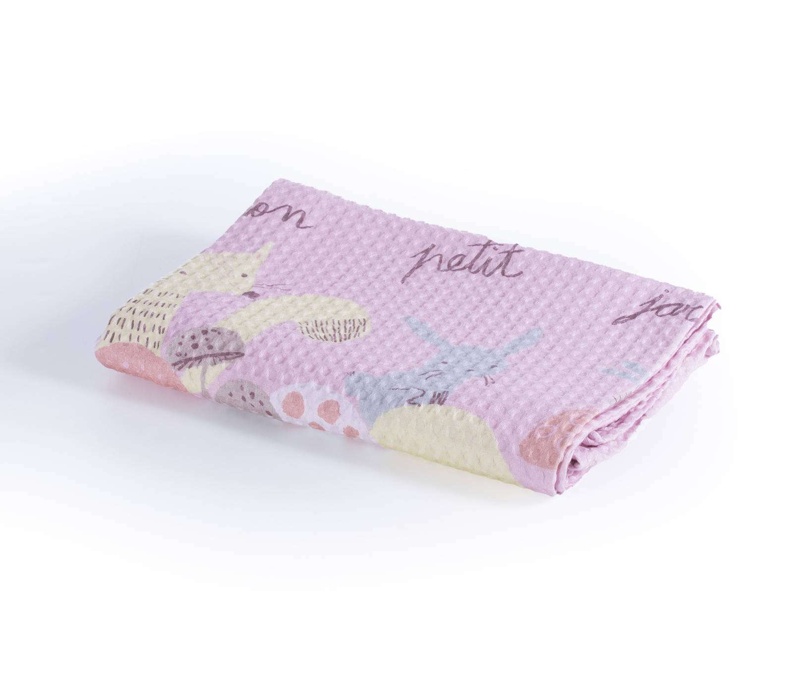Πικέ Βρεφική Κουβέρτα Αγκαλιάς Nef-Nef Homeware Petit Jardin 80x110 Lilac 