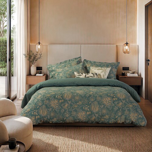 Σεντόνια King Size Nef-Nef Homeware (Σετ) Βαμβακοσατέν Elinda 270X280 Green