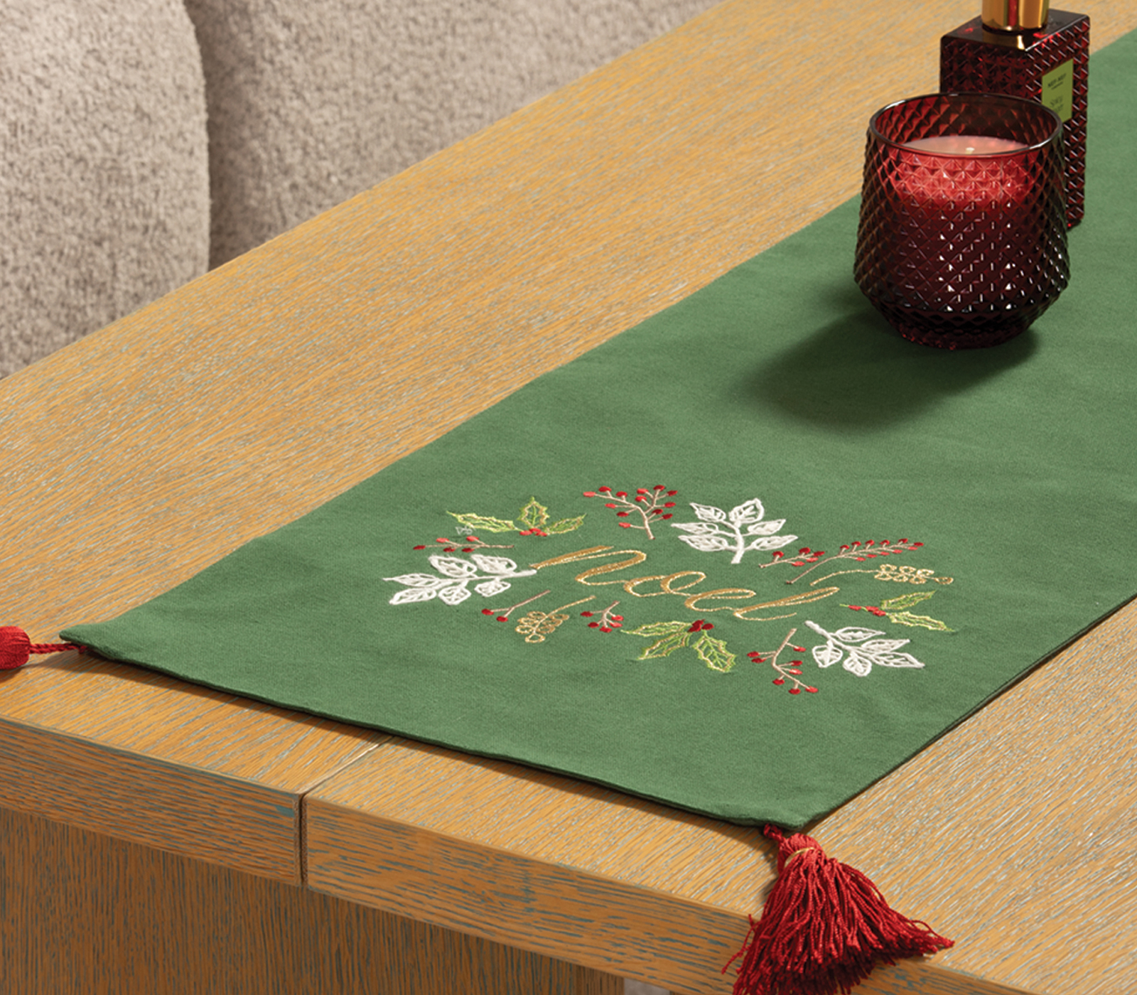 ΧΡΙΣΤΟΥΓΕΝΝΙΑΤΙΚΗ ΤΡΑΒΕΡΣΑ NOEL VERDE 33X150 NEF-NEF HOMEWARE