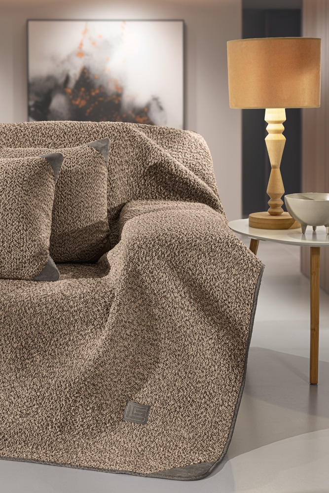 Ριχτάρι Πολυθρόνας Guy Laroche Lama Taupe 170x150 