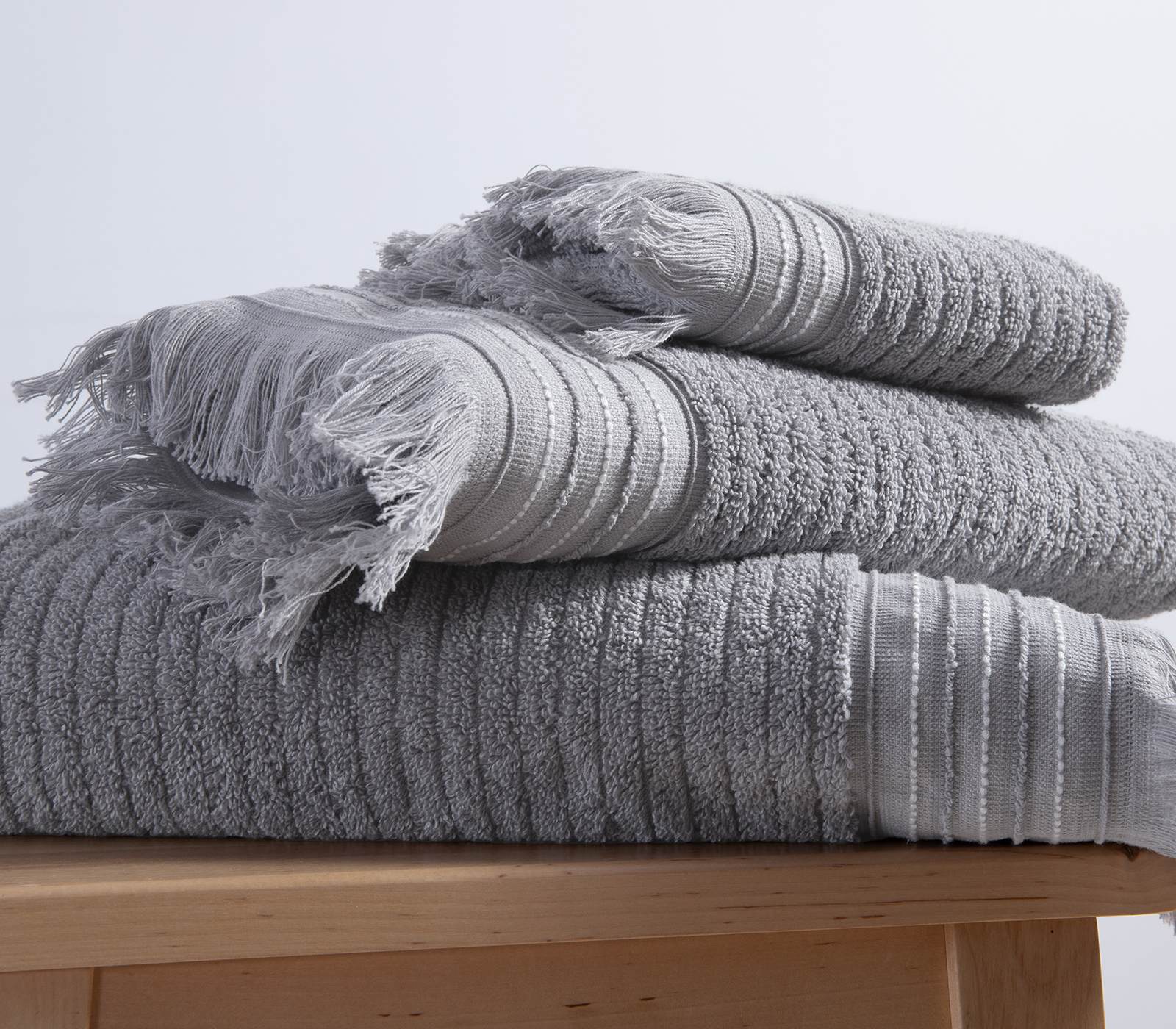 Πετσέτα Σώματος Nef-Nef Homeware Satti 70X140 Grey
